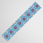 Modern quilt - blue Table Runner Gallery Image 3
