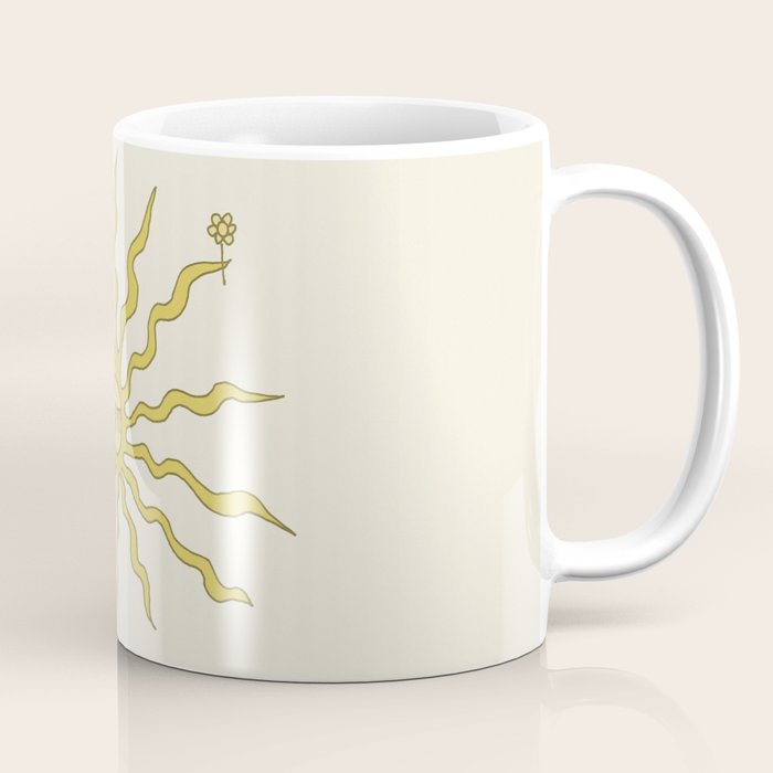 you are sunshine // retro art by surfy birdy Coffee Mug Gallery Image 1
