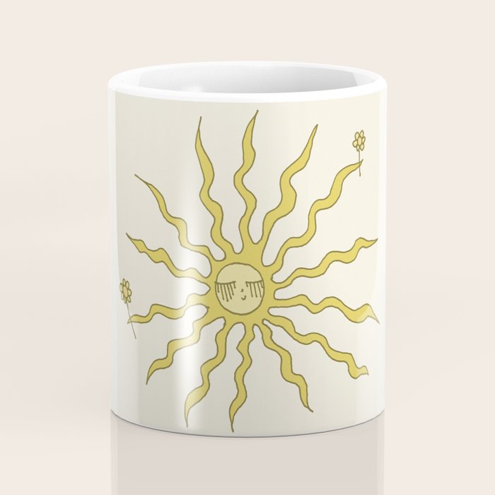you are sunshine // retro art by surfy birdy Coffee Mug Gallery Image 4