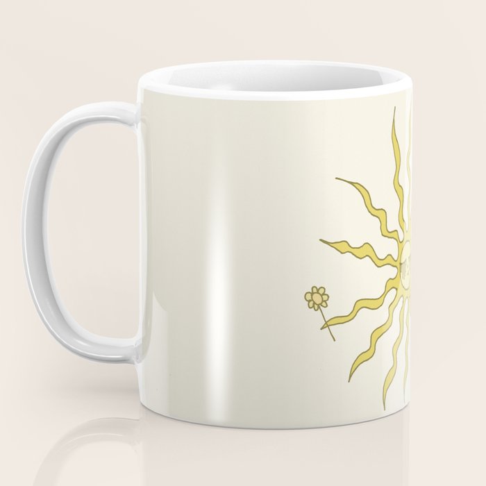 you are sunshine // retro art by surfy birdy Coffee Mug Gallery Image 3