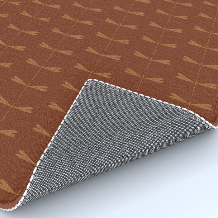 Dragonfly Pattern IV Brick Red Rug Gallery Image 4