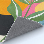 Minimal Modern Abstract Leaves 14 Rug Gallery Image 4