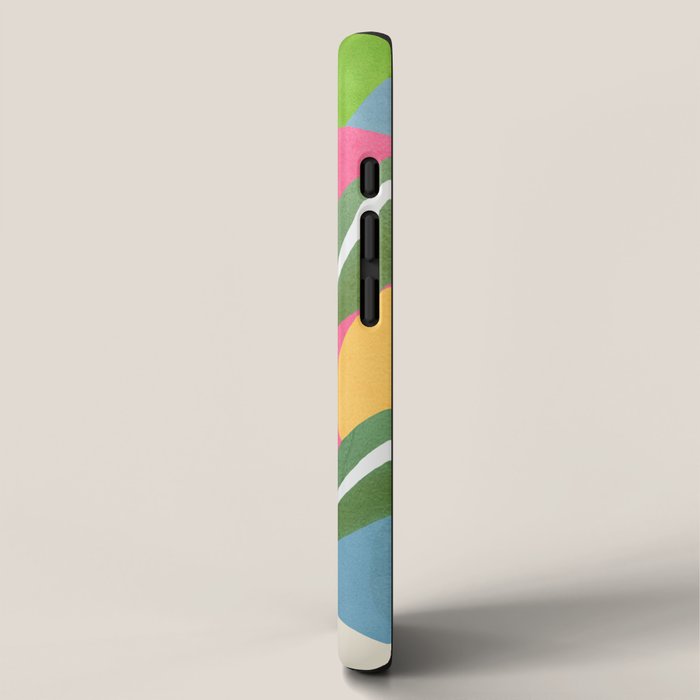 Minimal Modern Abstract Leaves 14 iPhone Case Gallery Image 2