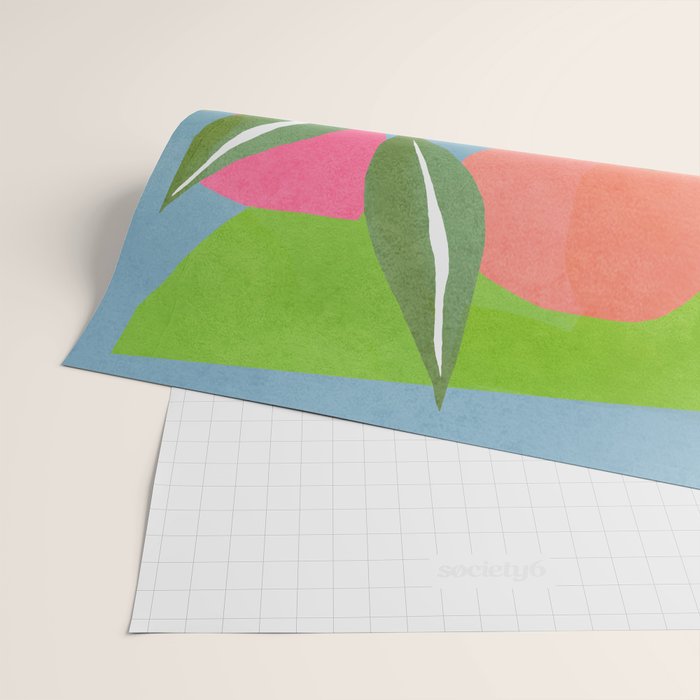 Minimal Modern Abstract Leaves 14 Wrapping Paper Gallery Image 2
