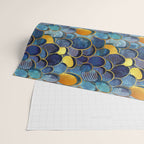 Abstract deep blue Wrapping Paper Gallery Image 2