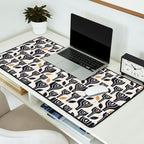 Scandinavian trees vintage structur Desk Mat Gallery Image 2