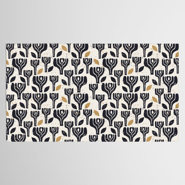 Scandinavian trees vintage structur Tablecloth Gallery Image 2