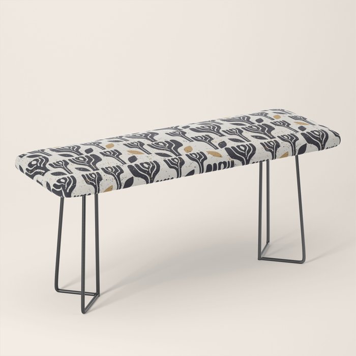 Scandinavian trees vintage structur Bench Gallery Image 1