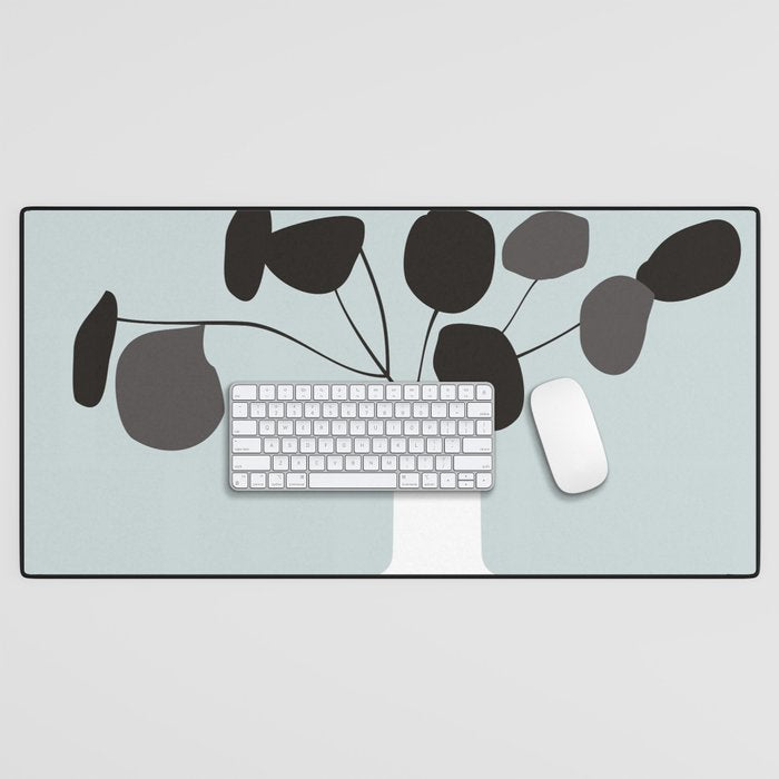White Vase  Desk Mat Gallery Image 1