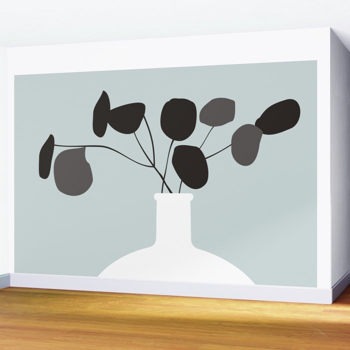White Vase  Wall Mural Gallery Image 2