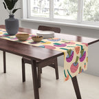 Retro Mushroom - pattern  Table Runner Gallery Image 2