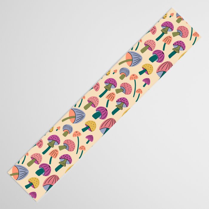 Retro Mushroom - pattern  Table Runner Gallery Image 3