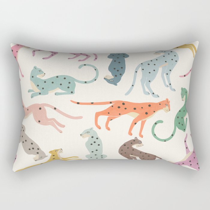 Cheetah Poster Rectangular Pillow Gallery Image 1