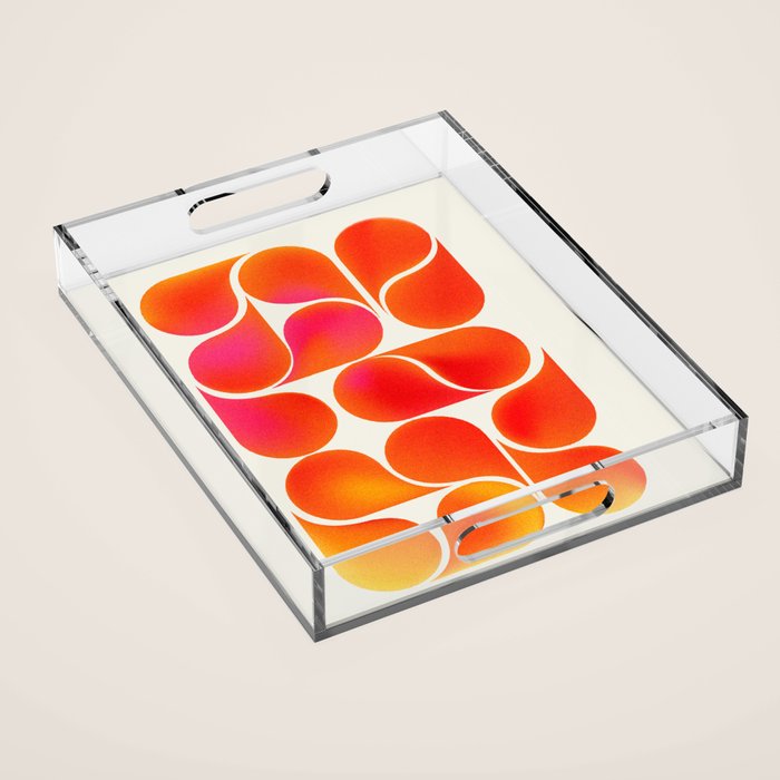 Gradient Playful Shapes  Acrylic Tray Gallery Image 1