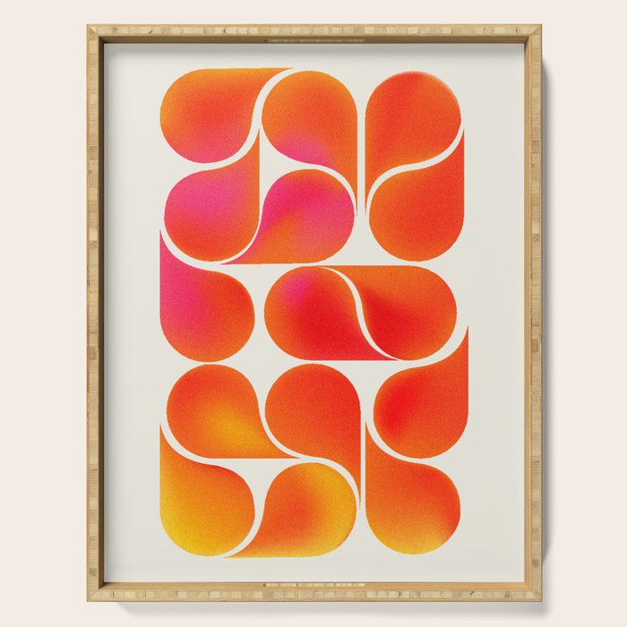 Gradient Playful Shapes  Serving Tray Gallery Image 1