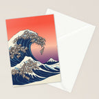 The Great Wave of Sloth Stationery Card Gallery Image 2