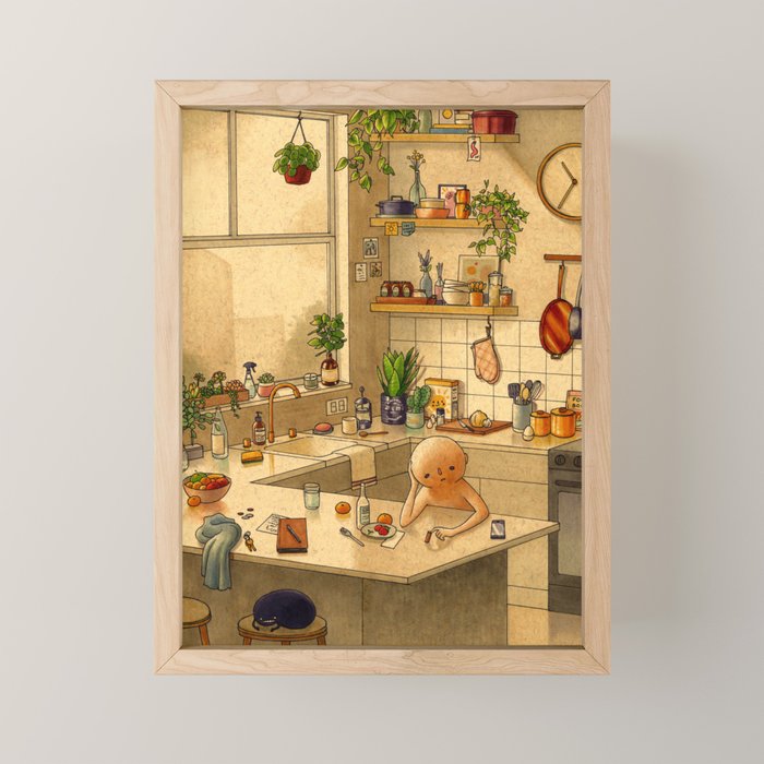 Kitchen Counter Mini Art Print Gallery Image 1