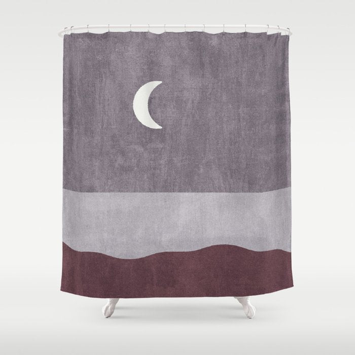 LANDSHAPES / Beach - Night Shower Curtain Gallery Image 1