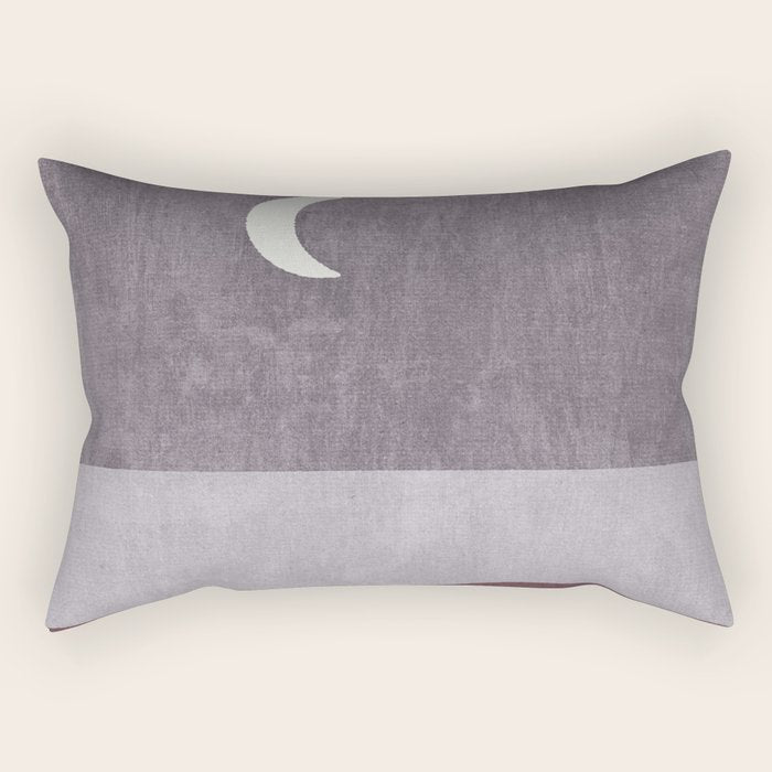 LANDSHAPES / Beach - Night Rectangular Pillow Gallery Image 1