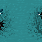 Vampire Mermaid on Aqua Coffee Mug Gallery Image 2