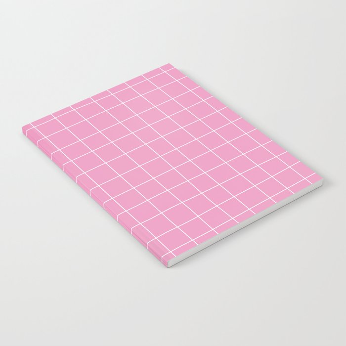 Hand Drawn Grid Hot Pink Notebook Gallery Image 2