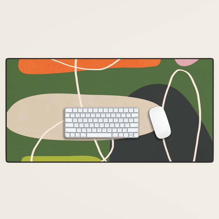 Minimal Colorful Abstract Shapes 2 Desk Mat Gallery Image 1