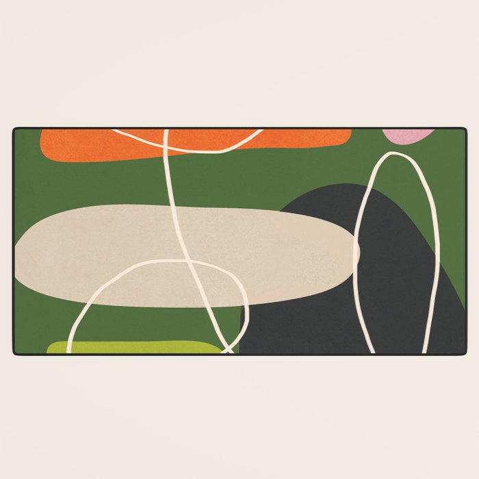 Minimal Colorful Abstract Shapes 2 Desk Mat Gallery Image 3