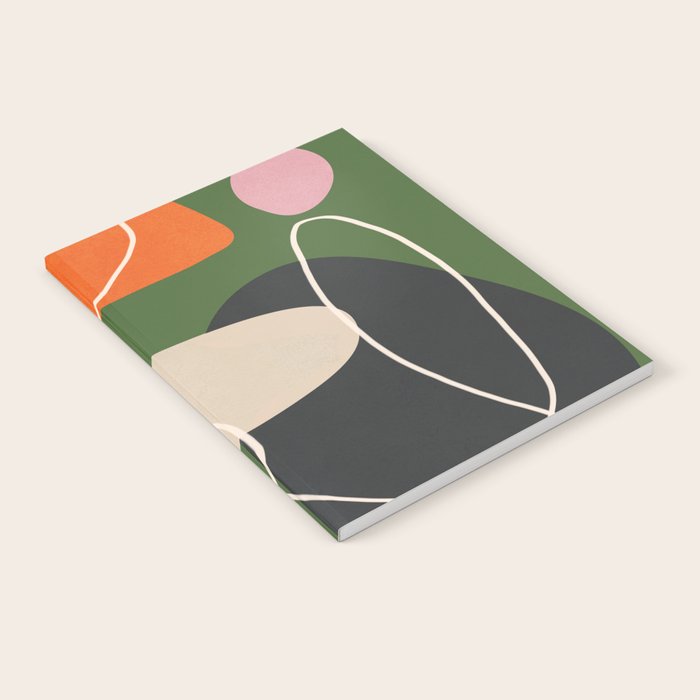 Minimal Colorful Abstract Shapes 2 Notebook