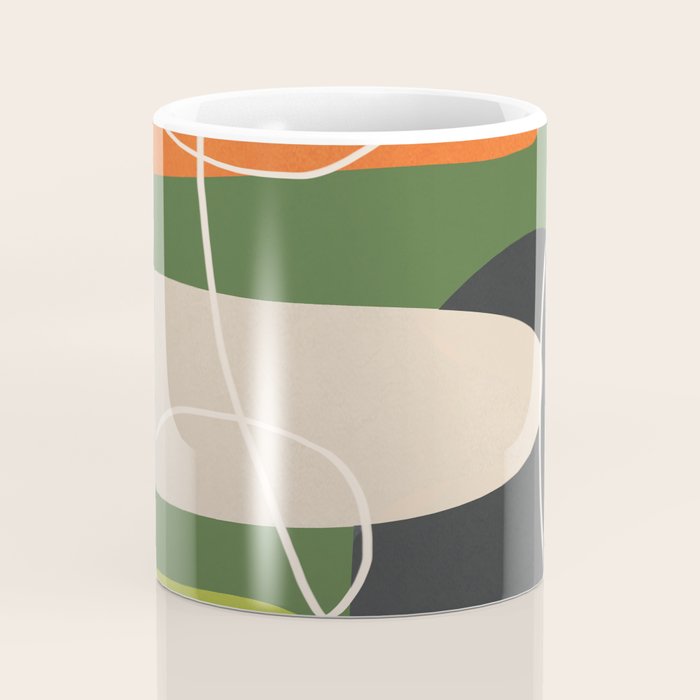Minimal Colorful Abstract Shapes 2 Coffee Mug Gallery Image 4