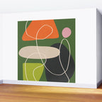 Minimal Colorful Abstract Shapes 2 Wall Mural Gallery Image 2