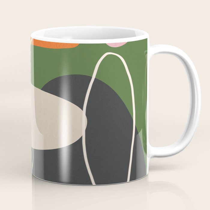 Minimal Colorful Abstract Shapes 2 Coffee Mug Gallery Image 1