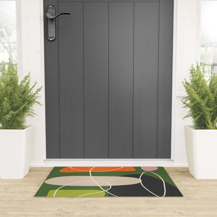 Minimal Colorful Abstract Shapes 2 Welcome Mat Gallery Image 3