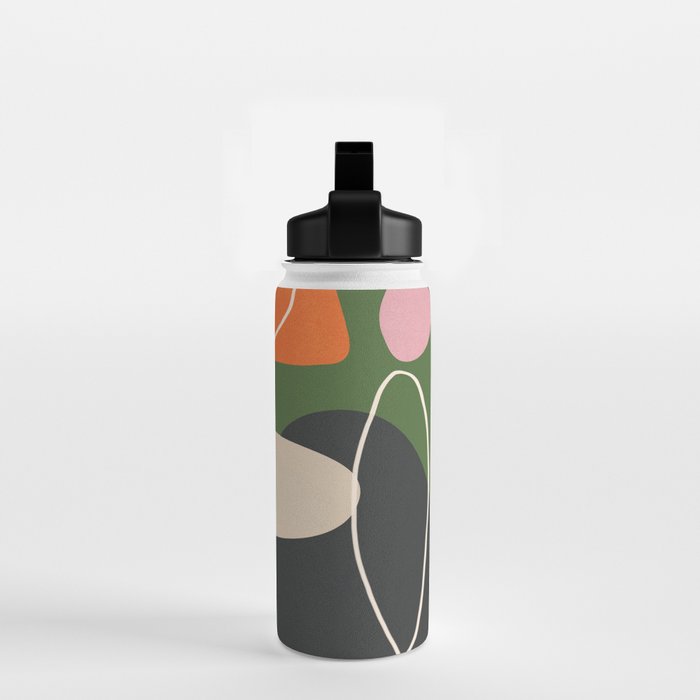 Minimal Colorful Abstract Shapes 2 Water Bottle Gallery Image 2