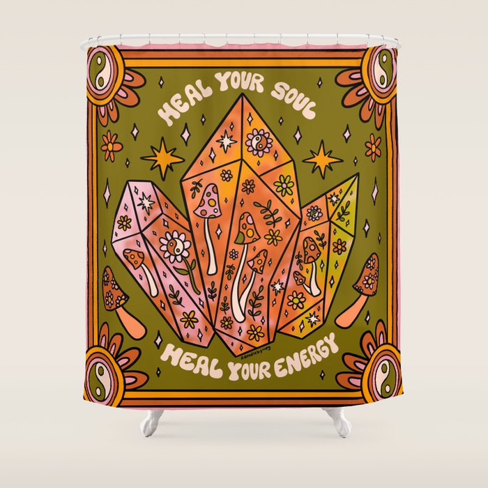 Heal Your Soul Shower Curtain Gallery Image 1