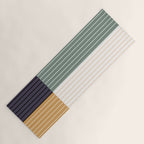 Color Block Line Abstract LXX Retro Boho Yoga Mat Gallery Image 1