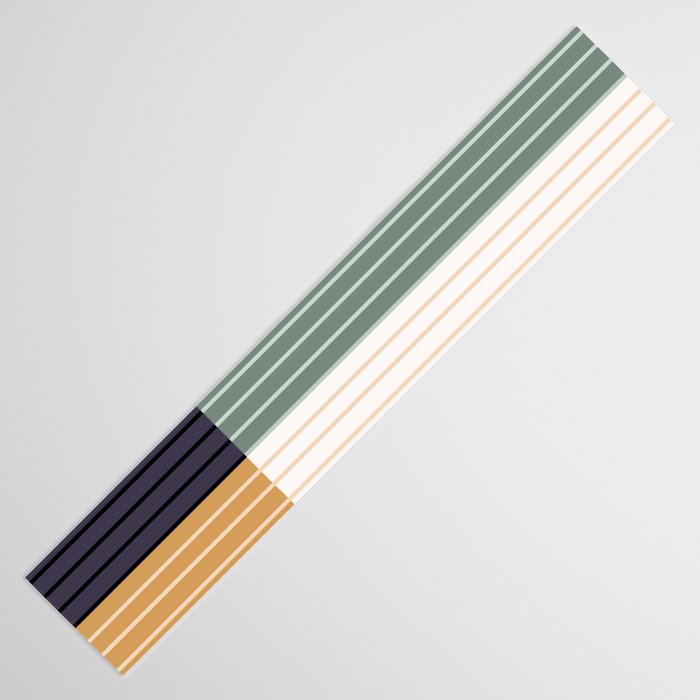 Color Block Line Abstract LXX Retro Boho Table Runner Gallery Image 3