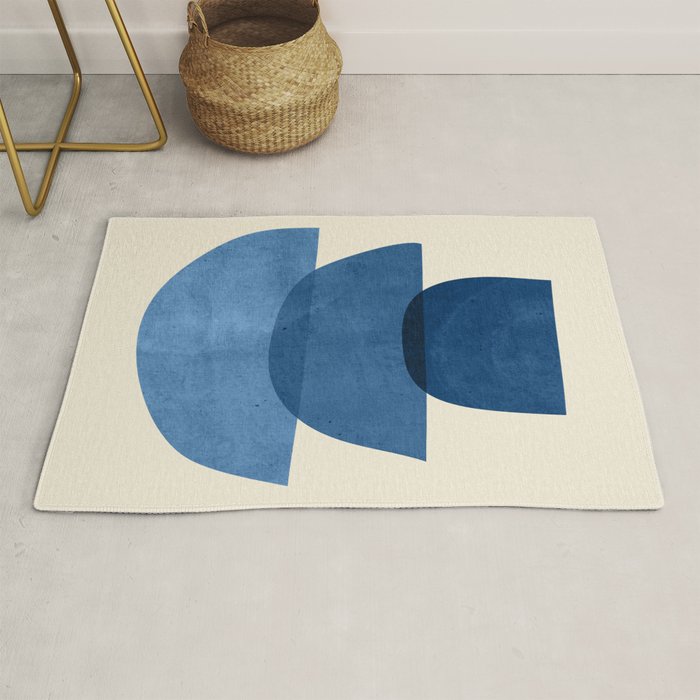 Abstract Shapes 37-Blue Rug Gallery Image 1