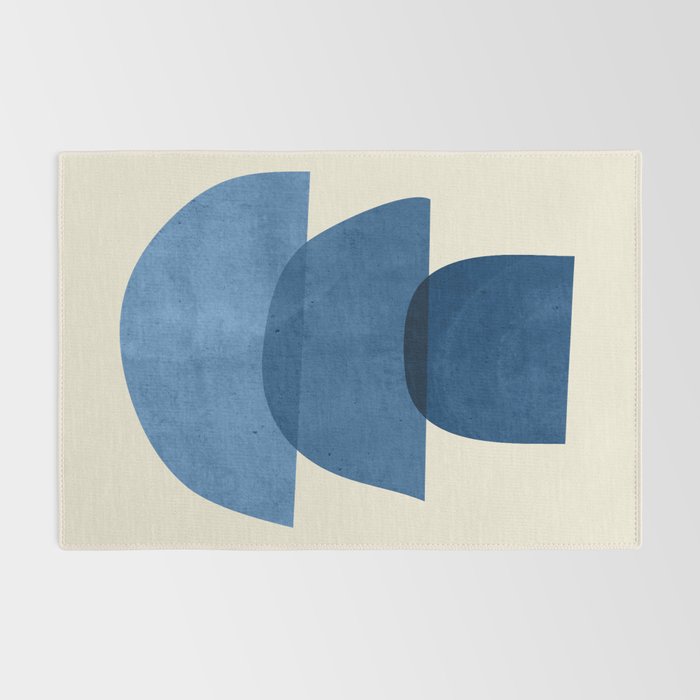 Abstract Shapes 37-Blue Rug Gallery Image 2