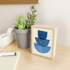 Abstract Shapes 37-Blue Mini Art Print Gallery Image 2
