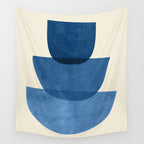 Abstract Shapes 37-Blue Wall Tapestry Gallery Image 4