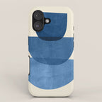 Abstract Shapes 37-Blue iPhone Case Gallery Image 1