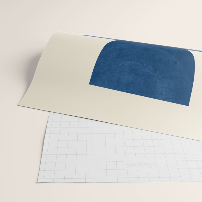 Abstract Shapes 37-Blue Wrapping Paper Gallery Image 2