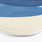Abstract Shapes 37-Blue Bath Mat Gallery Image 3