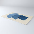Abstract Shapes 37-Blue Rug Gallery Image 3