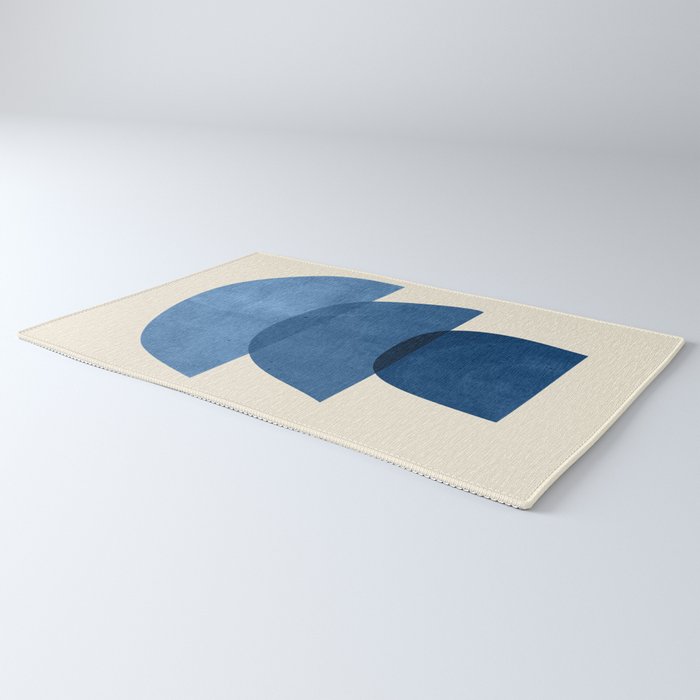 Abstract Shapes 37-Blue Rug Gallery Image 3