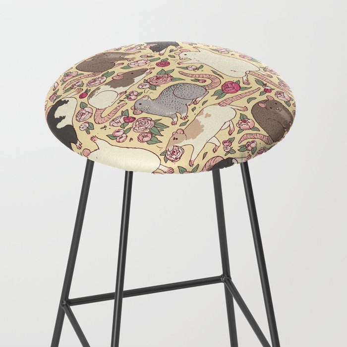 Rats & Peonies Stool Gallery Image 2