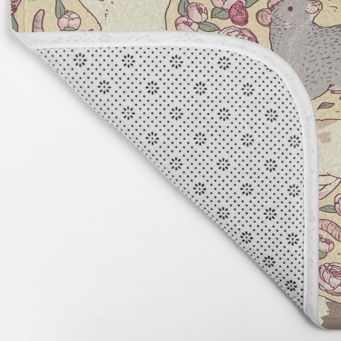 Rats & Peonies Bath Mat Gallery Image 2