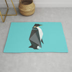 Fractal geometric emperor penguin Rug Gallery Image 1
