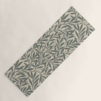 Vintage, Willow Leaf, William Morris, Green and Cream Yoga Mat Gallery Image 1