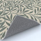 Vintage, Willow Leaf, William Morris, Green and Cream Rug Gallery Image 4